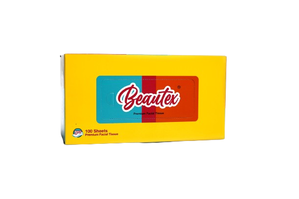 Beautey 2 Ply Facial Tissue Box | Car Tissue - Pack of 4 (100 Pulls Per Box, 400 Sheets (800 sheets)